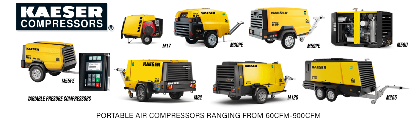 NACH Marketing - Kaeser Compressors - Portable Air Compressors Ranging from 60 cfm to 900 cfm