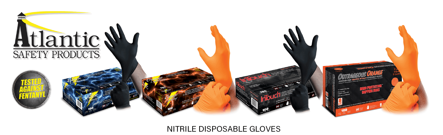 NACH Marketing - Atlantic Safety Products - Nitrile Disposable Gloves