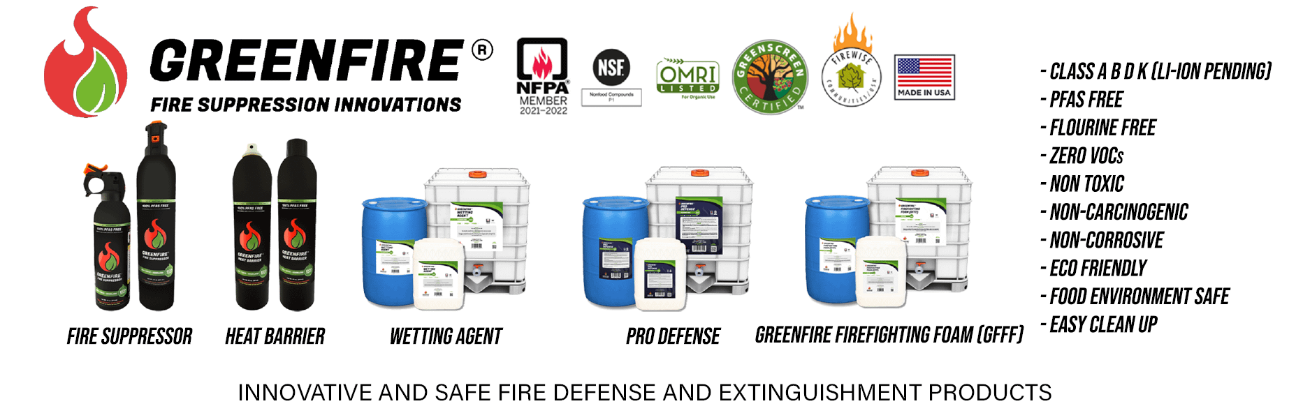 NACH Marketing - Greenfire Fire Suppression Innovations - Innovative and Safe Fire Defense and Extinguishment Products