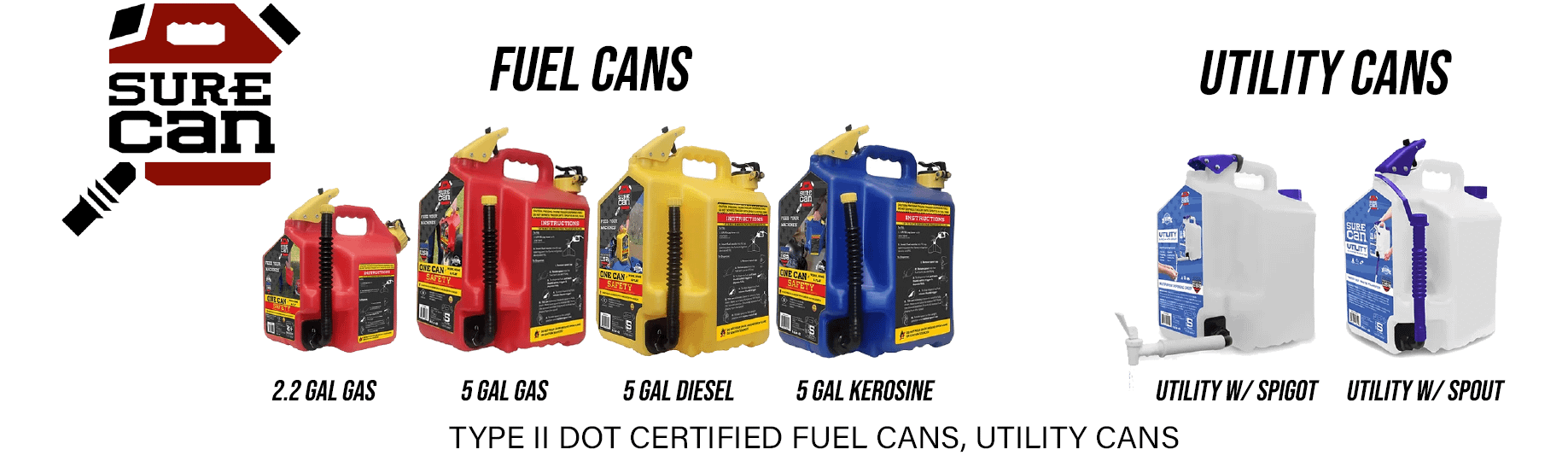 NACH Marketing - SureCan - Type 2 DOT Certified Gas Cans